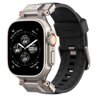 Spigen DuraPro Armor Apple Watch Ultra 49mm bőr szíj - fekete