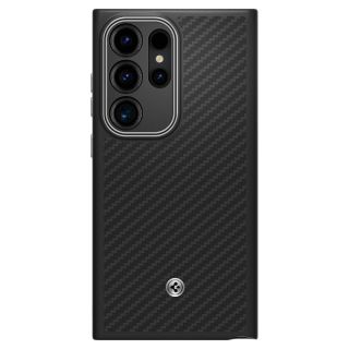 Spigen Enzo Aramid Samsung Galaxy S24 Ultra ütésálló hátlap tok - fekete