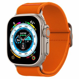 Spigen Fit Lite Ultra Apple Watch Ultra 49mm szövet szíj -  narancssárga