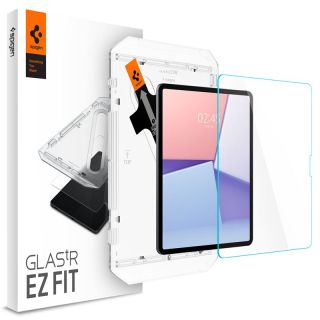 Spigen Glas.tR EZ Fit iPad Air 13” (2024) kijelzővédő üveg felhelyező applikátorral