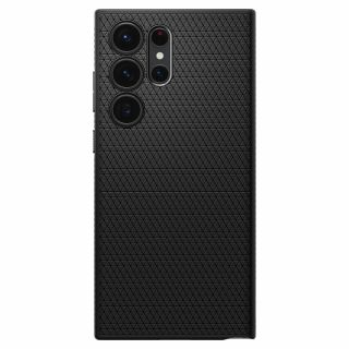 Spigen Liquid Air Samsung Galaxy S23 Ultra szilikon hátlap tok - fekete