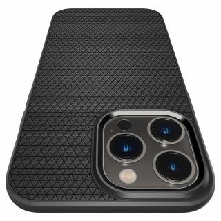 Spigen Liquid Air iPhone 14 Pro szilikon hátlap tok - fekete