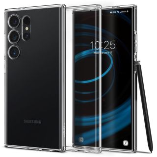 Spigen Liquid Crystal Samsung Galaxy S24 Ultra szilikon hátlap tok - átlátszó