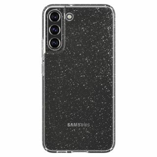 Spigen Liquid Crystal Glitter Samsung Galaxy S22 szilikon hátlap tok - átlátszó/csillámos