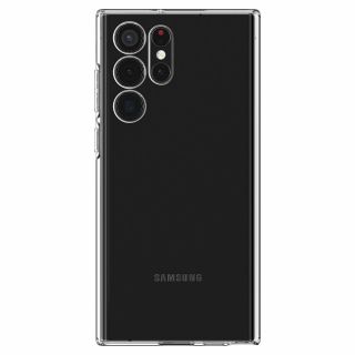 Spigen Liquid Crystal Samsung Galaxy S22 Ultra szilikon hátlap tok - átlátszó