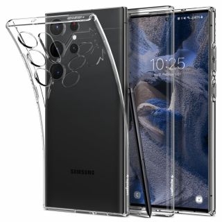 Spigen Liquid Crystal Samsung Galaxy S23 Ultra szilikon hátlap tok - átlátszó