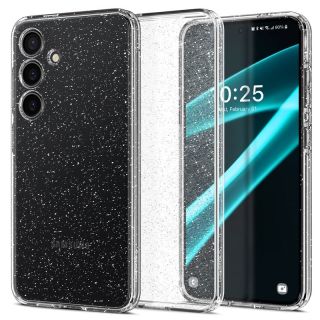 Spigen Liquid Crystal Glitter Samsung Galaxy S24 szilikon hátlap tok - átlátszó
