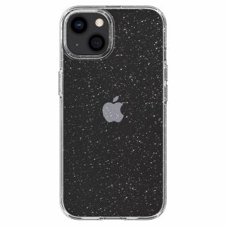 Spigen Liquid Crystal Glitter iPhone 13 szilikon hátlap tok - csillámos átlátszó