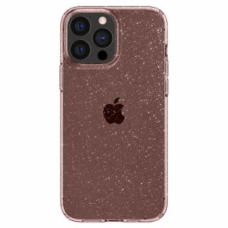 Spigen Liquid Crystal Glitter iPhone 13 Pro szilikon hátlap tok - csillámos rózsaszín