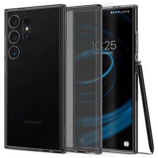Spigen Liquid Crystal Samsung Galaxy S24 Ultra szilikon hátlap tok - szürke
