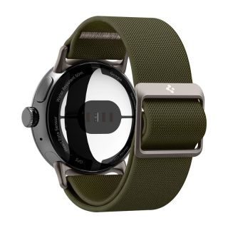Spigen LiteFit Google Pixel Watch 2 / 1 szövet szíj - zöld