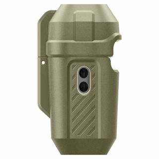 Spigen Lock Fit AirPods Pro 2 / 1 kemény tok + karabiner - zöld