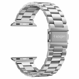 Spigen Modern Fit Apple Watch 45mm / 44mm / 42mm fém szíj - ezüst