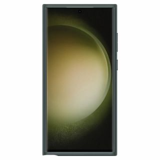 Spigen Optik Armor Samsung Galaxy S23 Ultra ütésálló hátlap tok kameravédővel - zöld