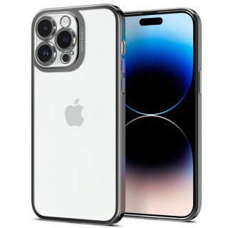 Spigen Optik Crystal iPhone 14 Pro ütésálló hátlap tok kameravédővel - szürke