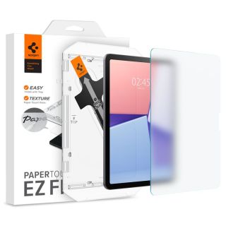 Spigen Paper Touch EZ Fit iPad Air 11” (2024) papír hatású matt kijelzővédő fólia felhelyező applikátorral