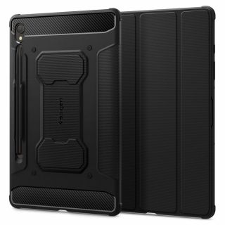 Spigen Rugged Armor Pro Samsung Galaxy Tab S9 11" X710 / X716B kinyitható ütésálló tok ceruzatartóval - fekete