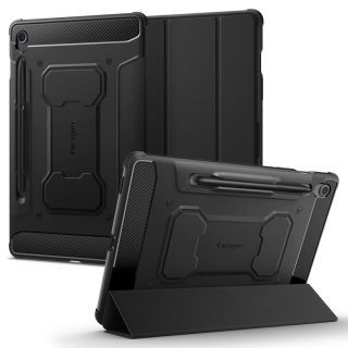 Spigen Rugged Armor Pro Samsung Galaxy Tab S9 FE 10,9” ütésálló tok - fekete