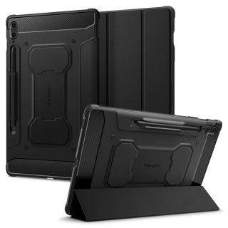Spigen Rugged Armor Pro Samsung Galaxy Tab S9 FE+ Plus 12,4” ütésálló tok - fekete