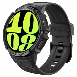 Spigen Rugged Armor Pro Samsung Galaxy Watch 6 44mm tok és szíj - fekete