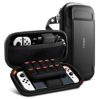 Spigen Rugged Armor Pro Pouch Nintendo Switch / Switch Oled kemény táska - fekete