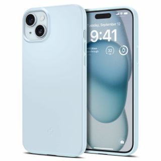 Spigen Thin Fit iPhone 15 kemény hátlap tok - kék
