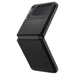 Spigen Tough Armor Samsung Galaxy Z Flip 4 ütésálló tok - fekete