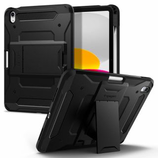 Spigen Tough Armor Pro iPad 10,9” (2022) ütésálló hátlap tok - fekete