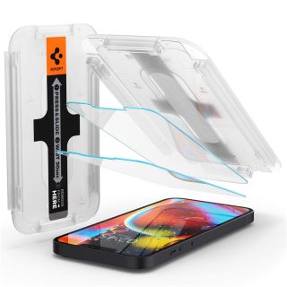 Spigen Glass.TR EZ Fit iPhone 13 mini kijelzővédő üveg felhelyező applikátorral - 2db