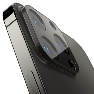 Spigen Glass EZ Fit Optik iPhone 13 Pro Max / 13 Pro kameravédő üveg - 2db - grafit