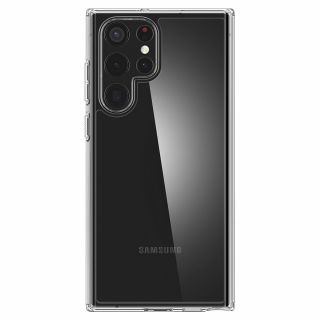 Spigen Ultra Hybrid Samsung Galaxy S22 Ultra ütésálló hátlap tok - átlátszó