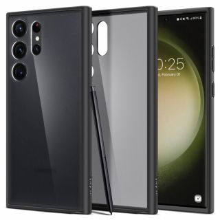 Spigen Ultra Hybrid Samsung Galaxy S23 Ultra kemény hátlap tok - matt fekete