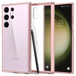 Spigen Ultra Hybrid Samsung Galaxy S23 Ultra kemény hátlap tok - rózsaszín