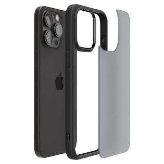 Spigen Ultra Hybrid iPhone 15 Pro ütésálló szilikon hátlap tok - matt fekete