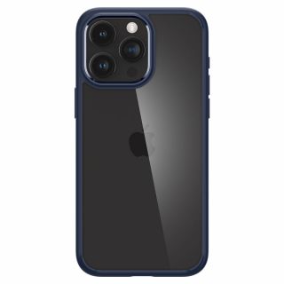 Spigen Ultra Hybrid iPhone 15 Pro Max ütésálló szilikon hátlap tok - kék