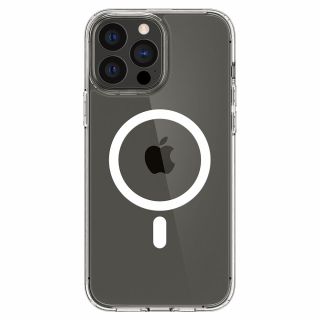 Spigen Ultra Hybrid MagSafe iPhone 13 Pro Max mágneses ütésálló szilikon hátlap tok - fehér