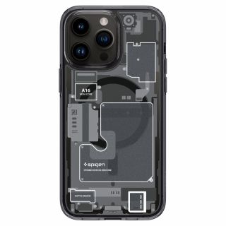 Spigen Ultra Hybrid MagSafe iPhone 14 Pro Max ütésálló szilikon hátlap tok - mintás/átlátszó