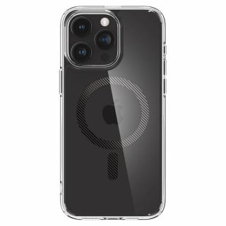 Spigen Ultra Hybrid Mag MagSafe iPhone 15 Pro ütésálló szilikon hátlap tok - átlátszó/carbon