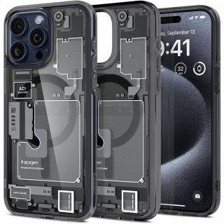 Spigen Ultra Hybrid Mag MagSafe iPhone 15 Pro ütésálló szilikon hátlap tok - zero one