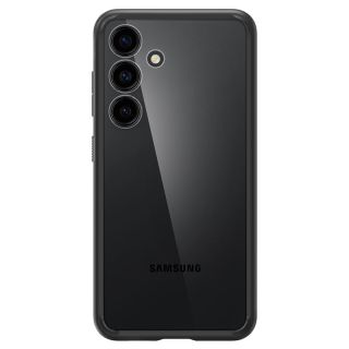 Spigen Ultra Hybrid Samsung Galaxy S24+ Plus kemény hátlap tok - átlátszó/ matt fekete