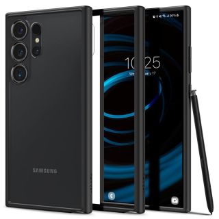 Spigen Ultra Hybrid Samsung Galaxy S24 Ultra kemény hátlap tok - átlátszó/ matt fekete