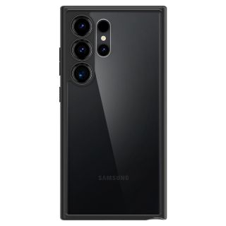 Spigen Ultra Hybrid Samsung Galaxy S24 Ultra kemény hátlap tok - átlátszó/ matt fekete