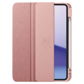 Spigen Urban Fit iPad Pro 11” (2024) szövet borítású kinyitható tok - rózsaszín