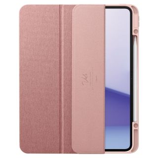 Spigen Urban Fit iPad Pro 13” (2024) szövet borítású kinyitható tok - rózsaszín