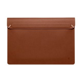 Spigen Valentinus S 14” becsúsztatós laptop táska és állvány - barna