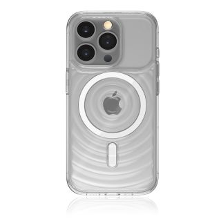 STM Reawaken Ripple MagSafe iPhone 15 kemény hátlap tok - átlátszó