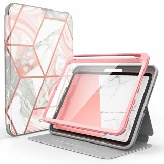 Supcase Cosmo iPad mini 6 8,3" (2021) ütésálló kemény tok előlappal - rózsaszín