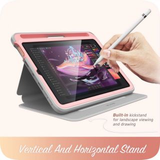Supcase Cosmo iPad mini 6 8,3" (2021) ütésálló kemény tok előlappal - rózsaszín