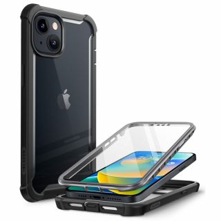 Supcase IBLSN Ares iPhone 14 Plus ütésálló hátlap tok előlappal - fekete