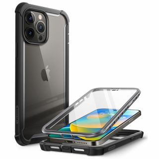Supcase IBLSN Ares iPhone 14 Pro Max ütésálló hátlap tok előlappal - fekete